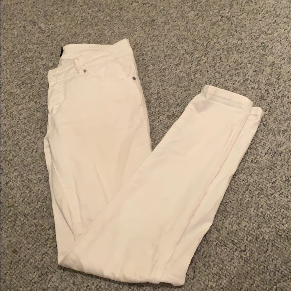 blue age white jeans